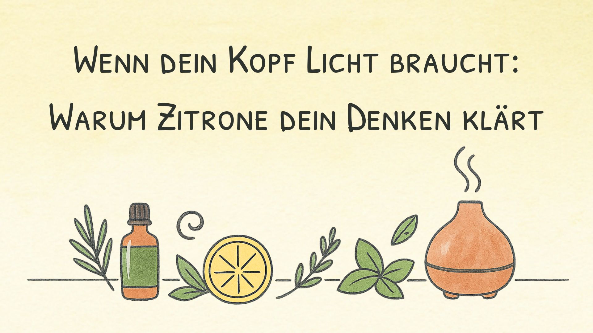 Wenn dein Kopf Licht braucht: Warum Zitrone Klarheit schenkt. Canophea Momente