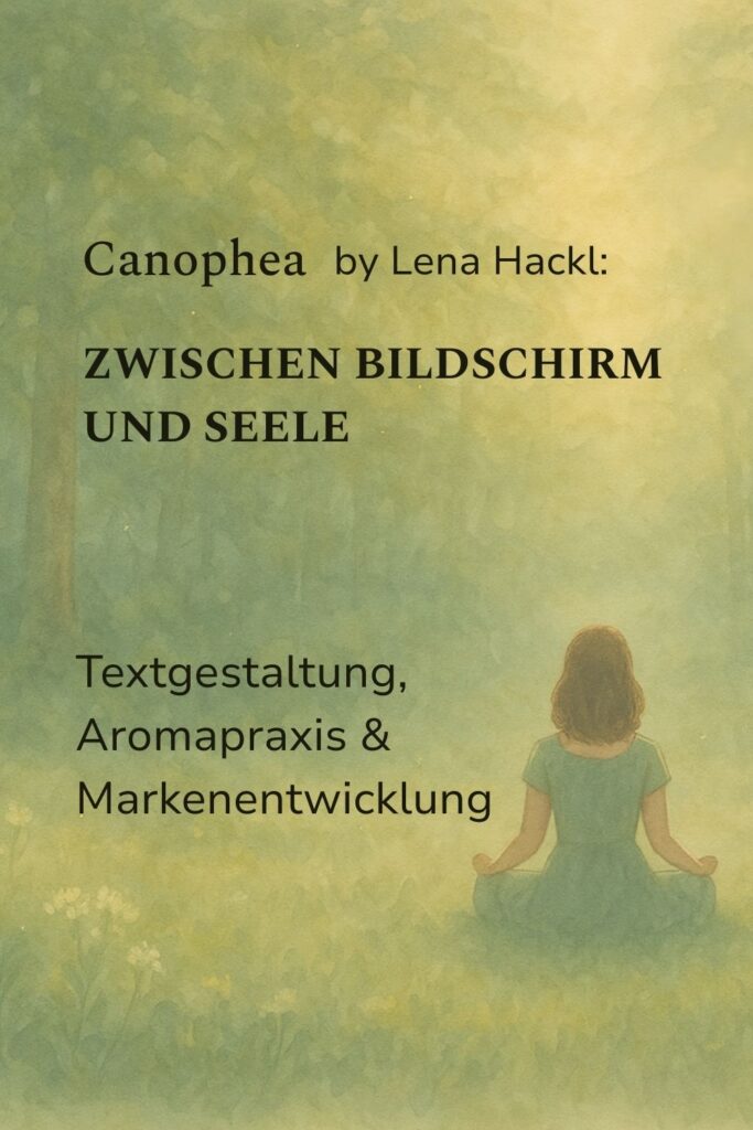 Canophea by Lena Hackl: Zwischen Bildschirm und Seele. Aromapraxis, Textgestaltung und Markenentwicklung.