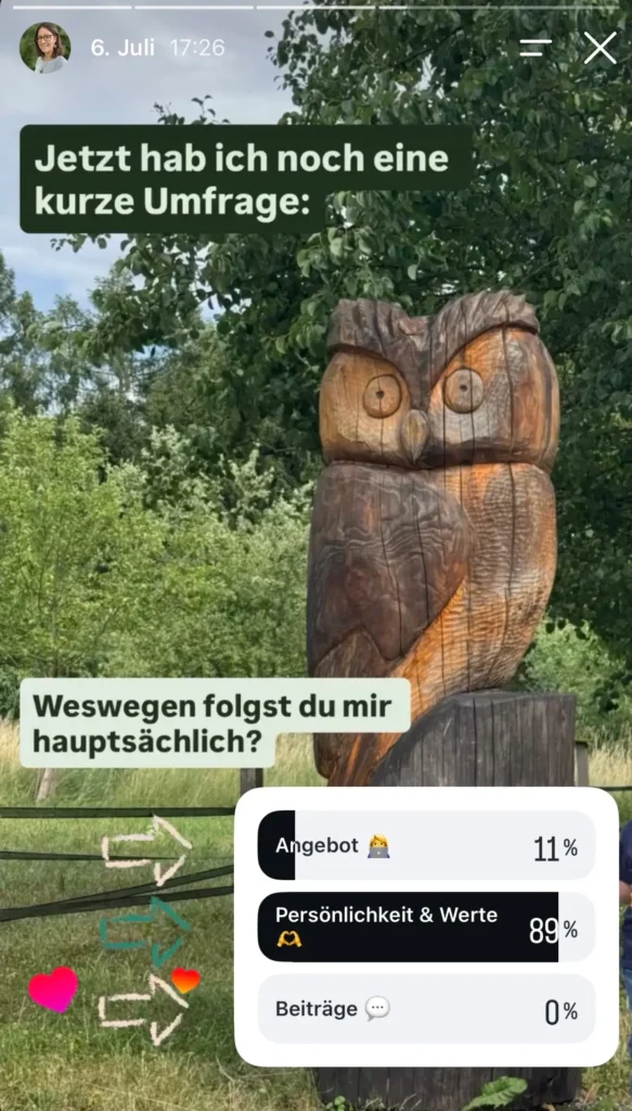 Umfrage: Weswegen folgst du mir hauptsächlich?